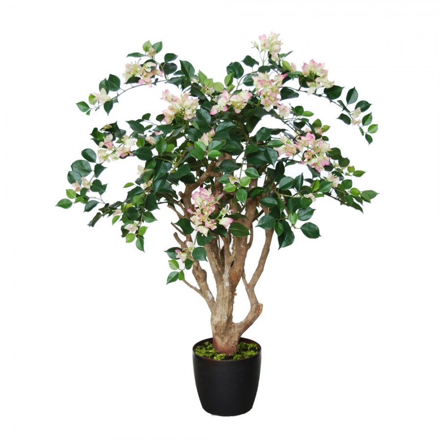 Planta semi-artificiala Ila, Bouganvillea Robustina Lt. Pink - 80 cm